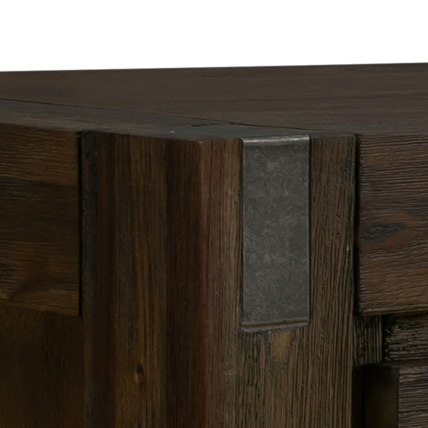 Buffet Sideboard in Chocolate Colour Constructed with Solid Acacia Wooden Frame Storage Cabinet with Drawers V43-BFT-NOW-CH