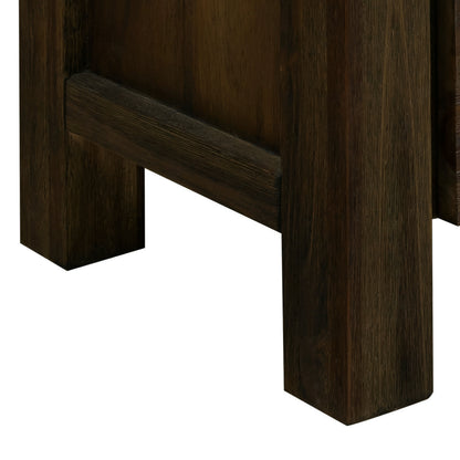 Buffet Sideboard in Chocolate Colour Constructed with Solid Acacia Wooden Frame Storage Cabinet with Drawers V43-BFT-NOW-CH