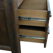 Bedside Table 2 drawers Night Stand Solid Wood Acacia Storage in Chocolate Colour V43-BST-NOW-CHK