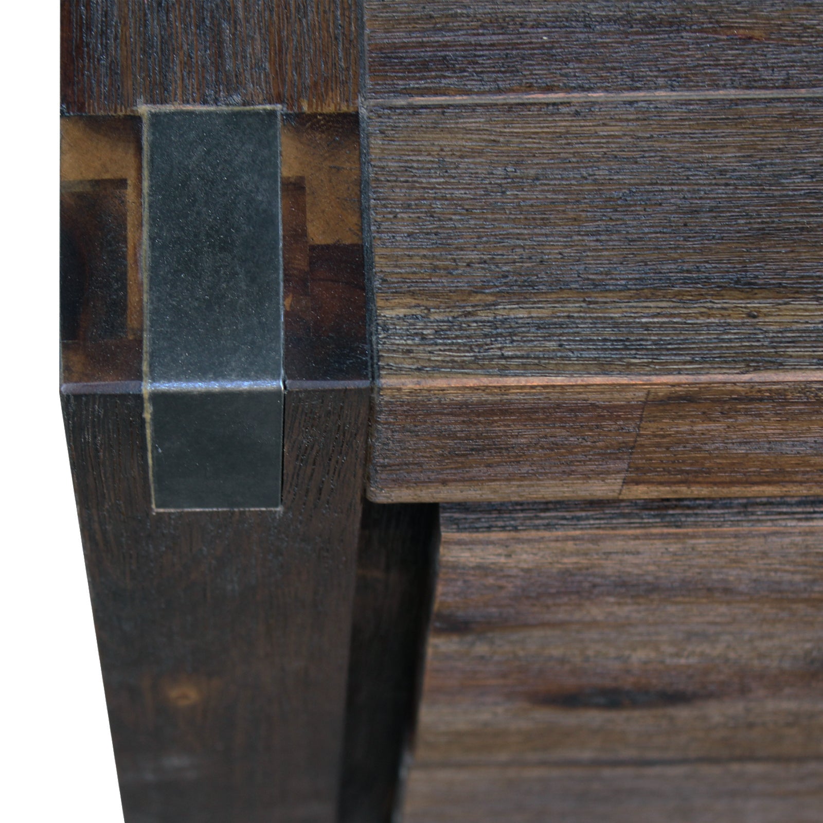 Bedside Table 2 drawers Night Stand Solid Wood Acacia Storage in Chocolate Colour V43-BST-NOW-CHK