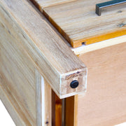 Bedside Table 2 drawers Night Stand Solid Wood Acacia Oak Colour V43-BST-NOW-OAK