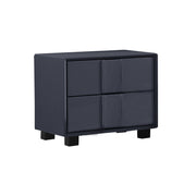 Prado Bedside Table MDF Construction Fabric Upholstery Iron Feet V43-BST-PRD