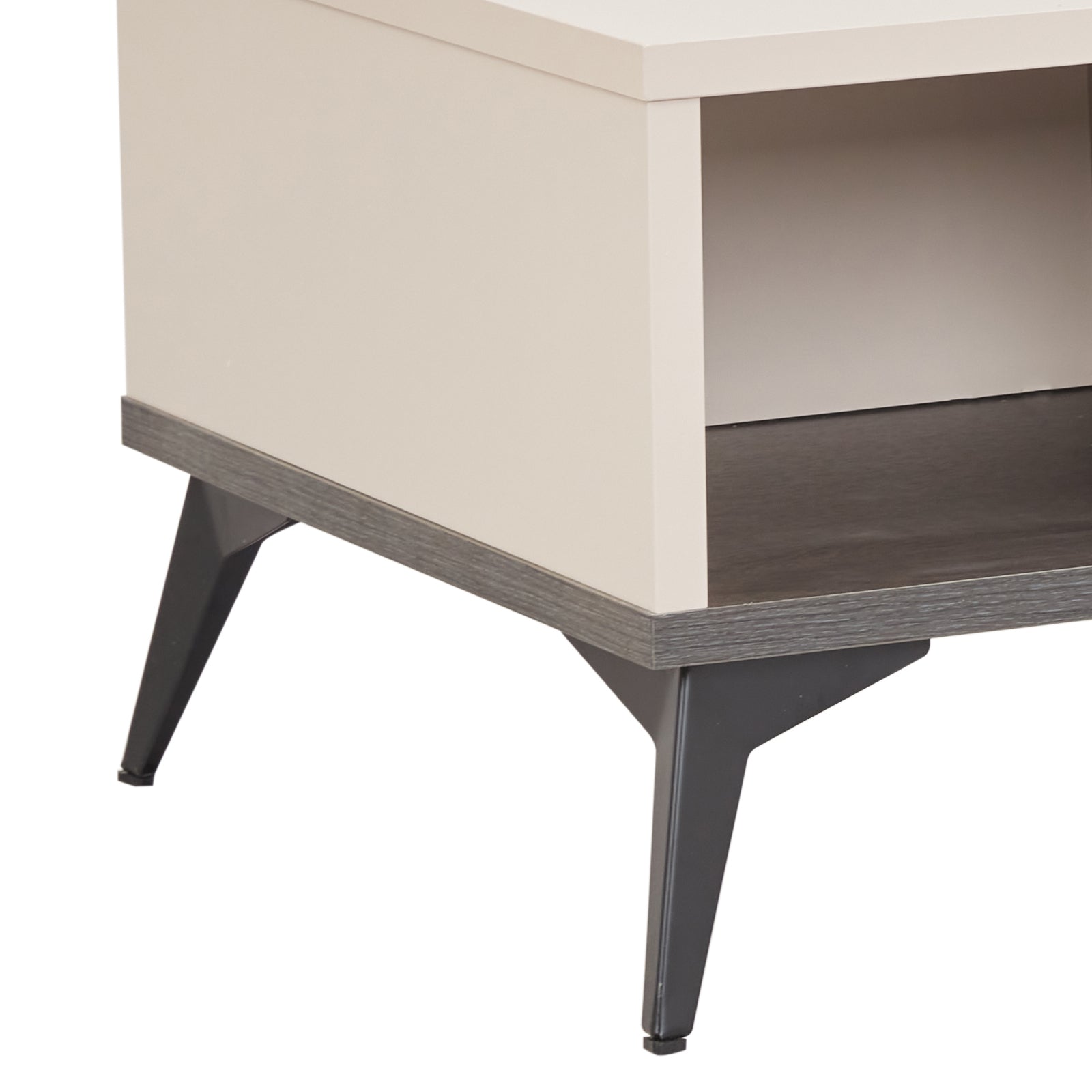 Coffee Table 2 Open Storage Cabinet MDF in Champagne Colour V43-CT-MAXL