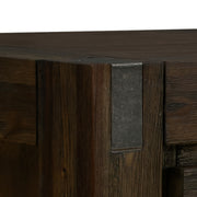 Coffee Table Solid Acacia Wood & Veneer 1 Drawers Storage Chocolate Colour V43-CT-NOW-CH