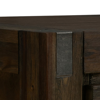 Coffee Table Solid Acacia Wood & Veneer 1 Drawers Storage Chocolate Colour V43-CT-NOW-CH