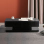 Stylish Coffee Table High Gloss Finish in Shiny Black Colour with 4 Drawers Storage V43-CT-SUP-BL