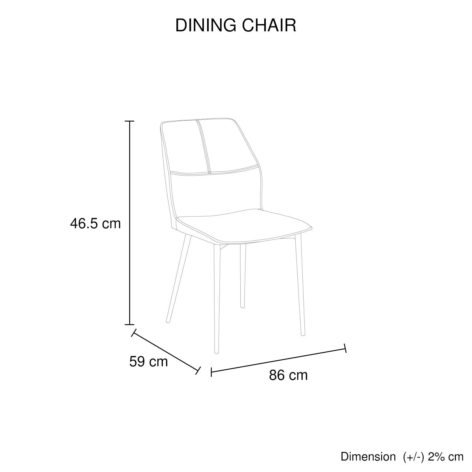6x Dining Chair Brown Faux Leather Upholstered Seat Powder Coated Iron Legs V43-DC-BLLY