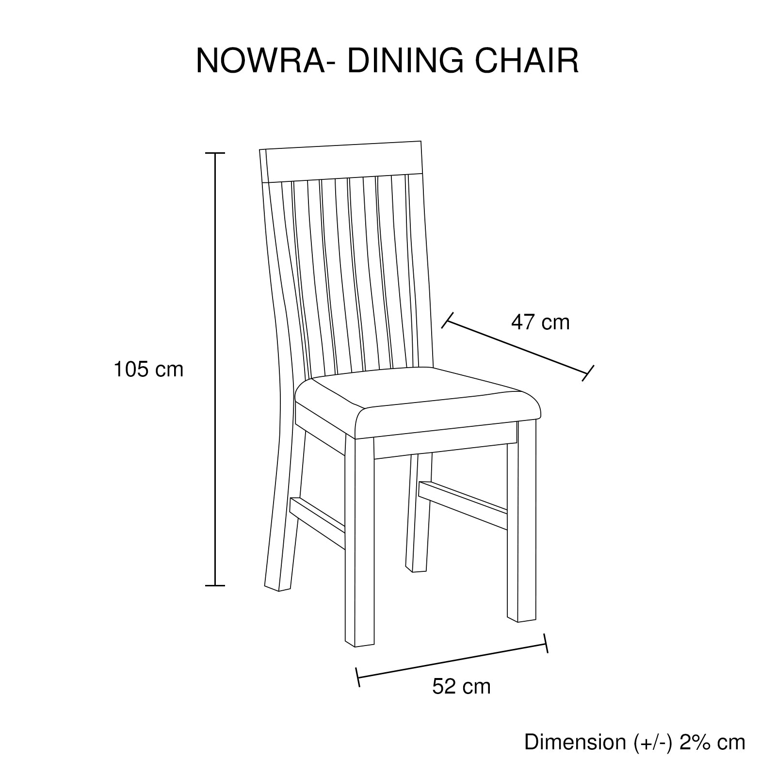 2x Wooden Frame Leatherette in Solid Wood Acacia & Veneer Dining Chairs in Oak Colour V43-DC-NOW-OAK