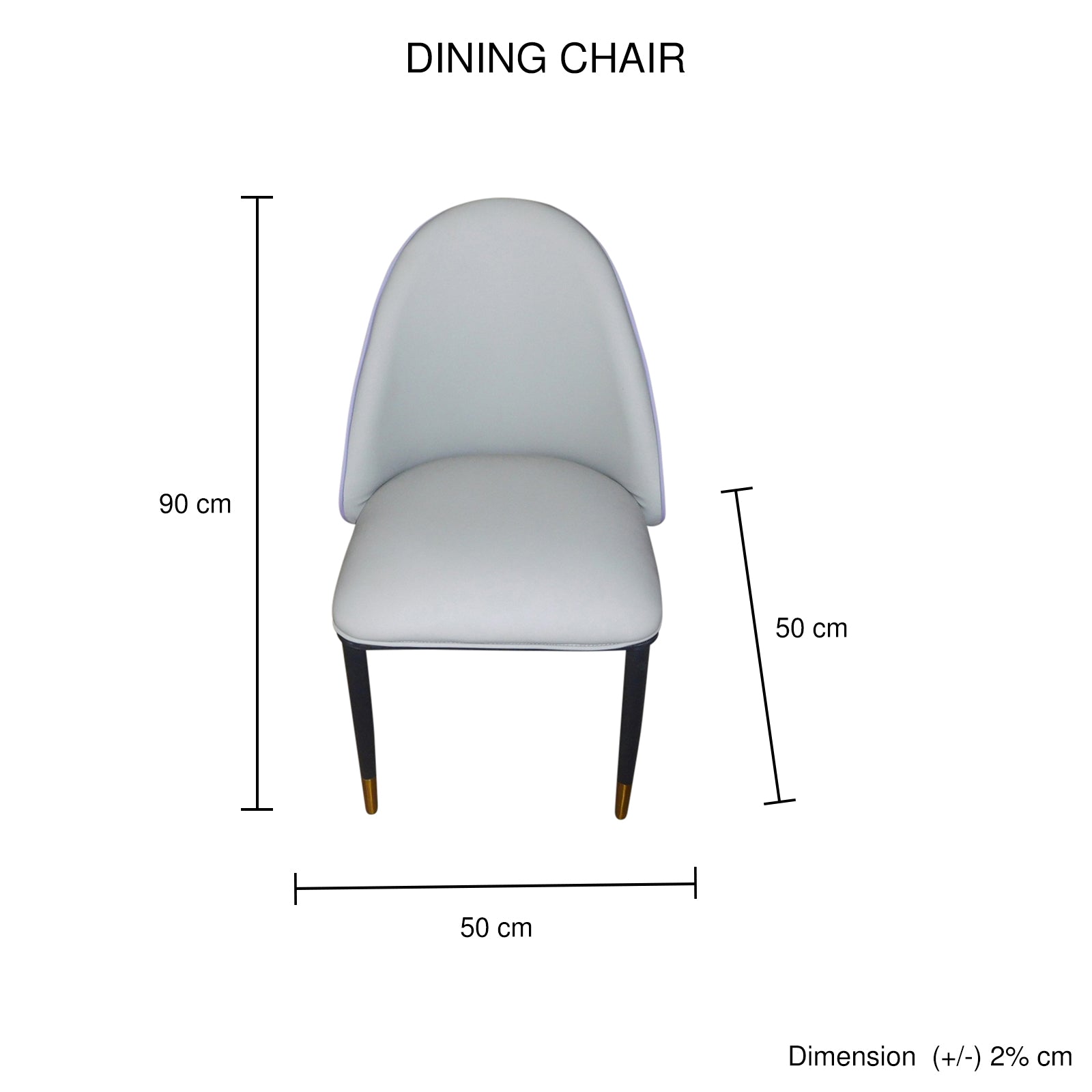 2X Dining Chairs Purple Colour Premium Leatherette Carbon Steel Frame Firm Support V43-DC-SHL