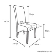 2x Wooden Frame Brown Leatherette Dining Chairs with Solid Pine Legs V43-DC-SWI-BRN