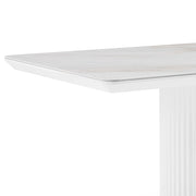 Dining Table Ceramic Table Top MDF Stainless Steel feet V43-DT-ASPN
