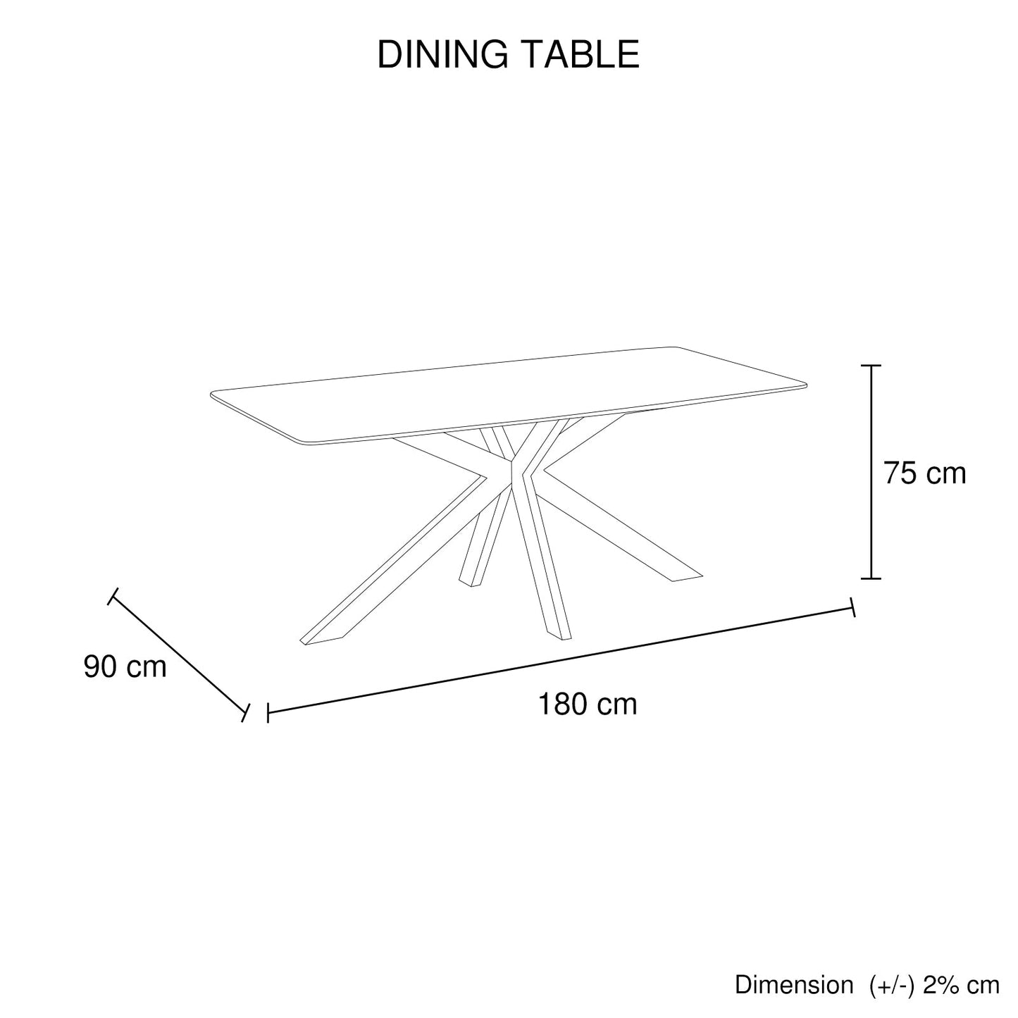 Dining Table Rectangular Shape Grey Sintered Stone Top Powder Coated Iron Legs V43-DT-KNGS