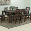 Dining Table 210cm Large Size with Solid Acacia Wooden Base in Chocolate Colour V43-DT-NOW-CH-L