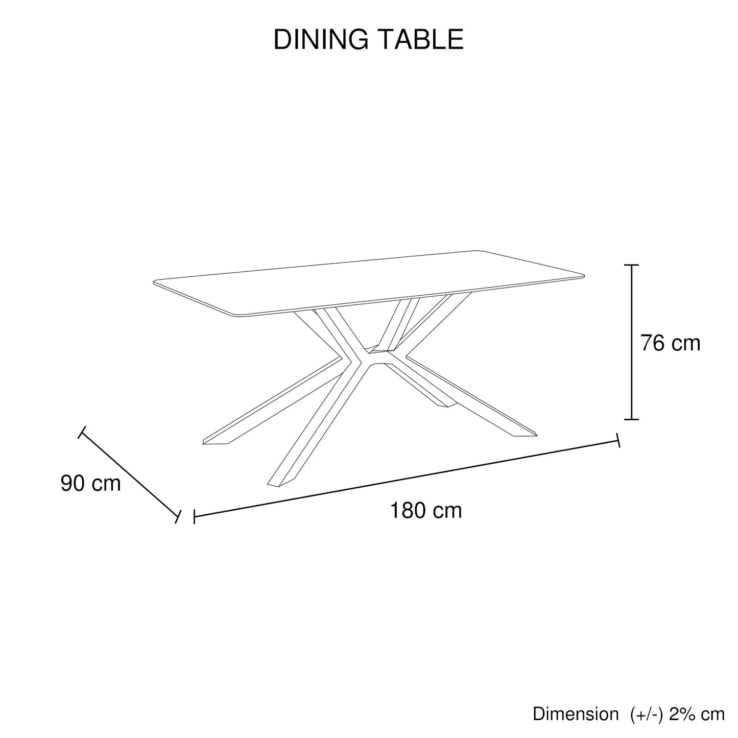 Dining Table Rectangular Shape Green Sintered Stone Top Powder Coated Iron Legs V43-DT-REX