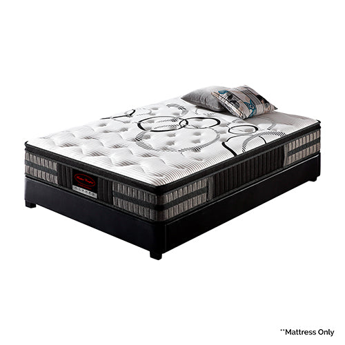 Queen Mattress in Gel Memory Foam Pocket Coil Medium Firm Bed 34cm Thick V43-MAT-GEL-Q