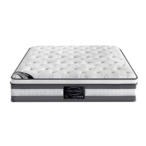 Mattress Euro Top King Size Pocket Spring Coil with Knitted Fabric Medium Firm 34cm Thick V43-MAT-PET-K