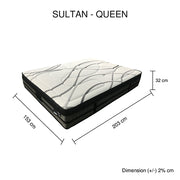 Queen Mattress Pocket Coil Spring Foam Firm Bed 32cm thick V43-MAT-SUL-Q