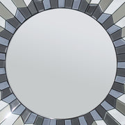 Wall Mirror MDF Smokey Silver And Grey Clear Image MRR-05 V43-MRR-05