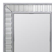 Wall Mirror MDF Silver Mirror Clear Image Rectangular Shape MRR-07 V43-MRR-07