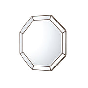 Wall Mirror MDF Construction Octagon Shape Silver Colour V43-MRR-GERM