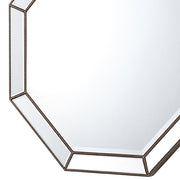 Wall Mirror MDF Construction Octagon Shape Silver Colour V43-MRR-GERM