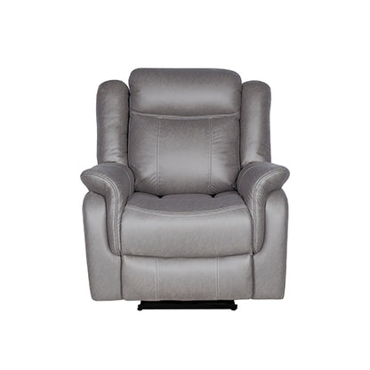 Carlton 1R Finest Fabric Recliner Sturdy Construction Metal Mechanism V43-REC-CARL1RGR