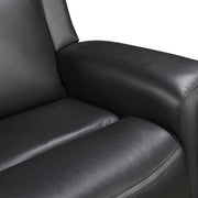2 Seater Electric Leather/PVC Black Recliner V43-REC-FNX2RBL
