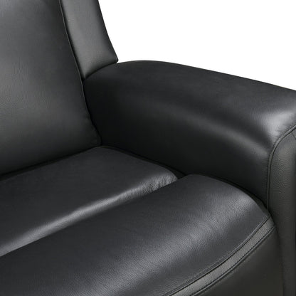 3 Seater Electric Leather/PVC Black Recliner V43-REC-FNX3RBL