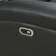 3 Seater Electric Leather/PVC Black Recliner V43-REC-FNX3RBL
