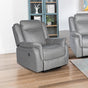 Carlton 3R+1R+1R Finest Fabric Recliner Sturdy Construction Metal Mechanism V43-SET-CARL-3-1-1-GR