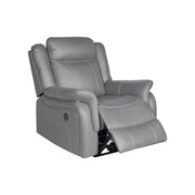 Carlton 3R+1R+1R Finest Fabric Recliner Sturdy Construction Metal Mechanism V43-SET-CARL-3-1-1-GR