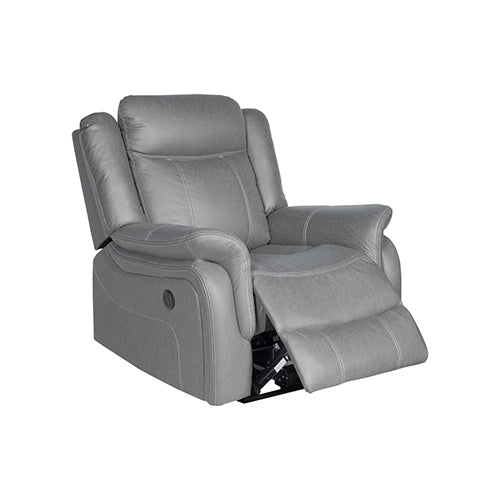 Carlton 3R+1R+1R Finest Fabric Recliner Sturdy Construction Metal Mechanism V43-SET-CARL-3-1-1-GR