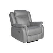 Carlton 3R+1R+1R Finest Fabric Recliner Sturdy Construction Metal Mechanism V43-SET-CARL-3-1-1-GR