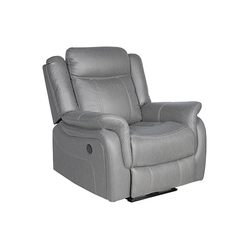 Carlton 3R+1R+1R Finest Fabric Recliner Sturdy Construction Metal Mechanism V43-SET-CARL-3-1-1-GR