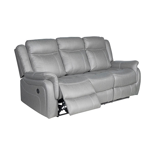 Carlton 3R+1R+1R Finest Fabric Recliner Sturdy Construction Metal Mechanism V43-SET-CARL-3-1-1-GR