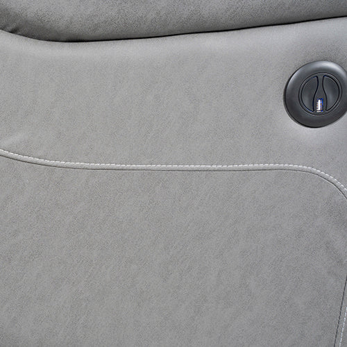 Carlton 3R+1R+1R Finest Fabric Recliner Sturdy Construction Metal Mechanism V43-SET-CARL-3-1-1-GR