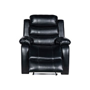 Chelsea 3R+1R+1R Seater Finest Leatherette Recliner Feature Console LED Light Ultra Cushioned V43-SET-CHLS-3-1-1-BL