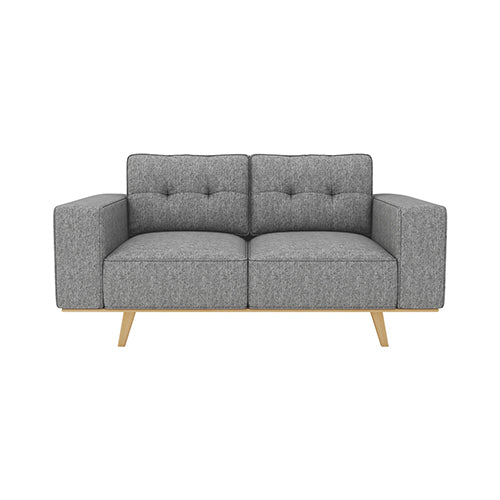 2-3 Seater Fabric Sofa Upholstery Pocket Spring Wooden Frame Grey Colour V43-SET-DLAS-3-2