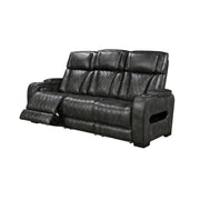 3-2 Seater Electric Air Leather Dark Grey Recliner Set V43-SET-EMP-3R-2RGR