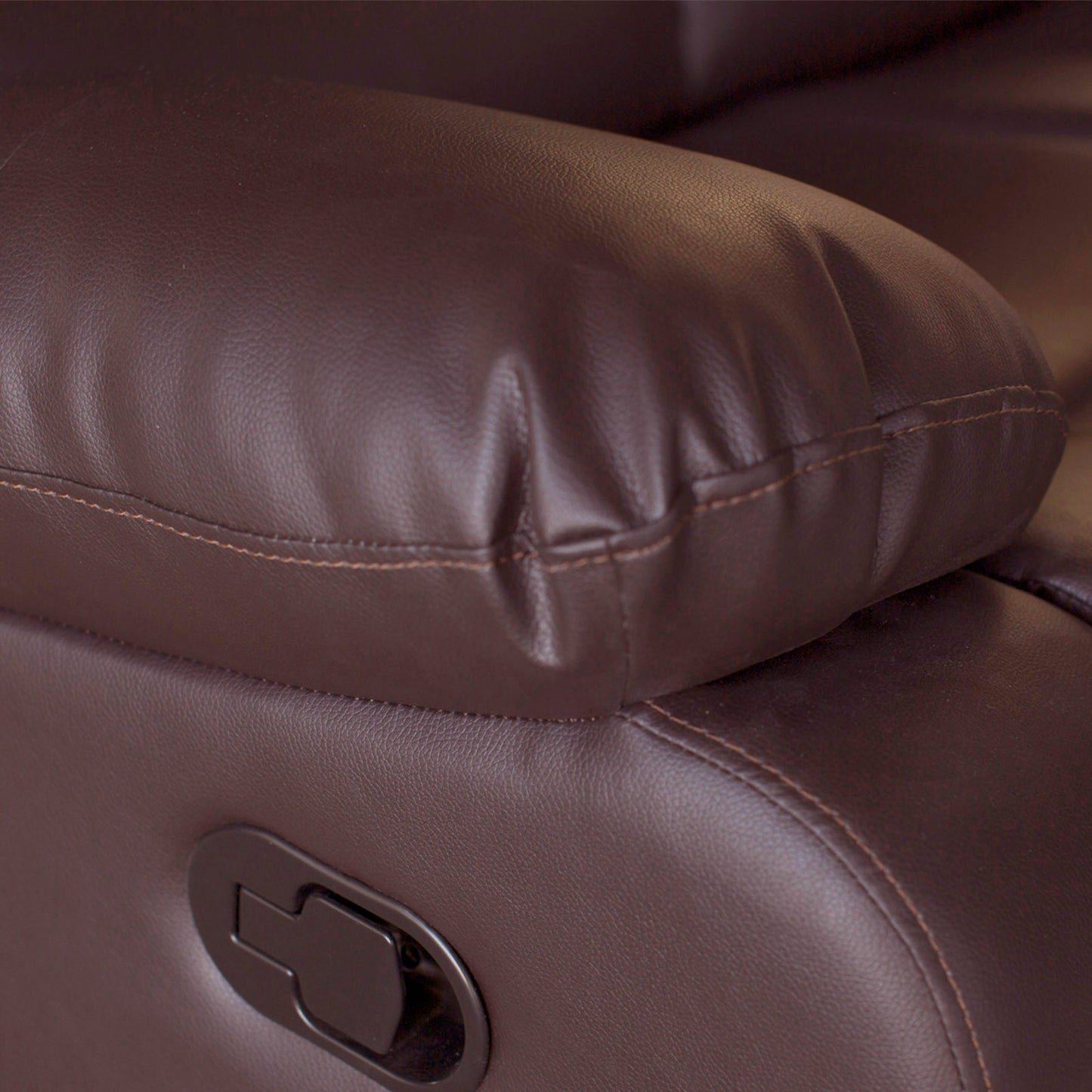 3+2 Seater Recliner Sofa In Faux Leather Lounge Couch in Brown V43-SET-FAN-3+2-BR