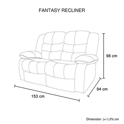 3+2 Seater Recliner Sofa In Faux Leather Lounge Couch in Black V43-SET-FAN-3+2-BL