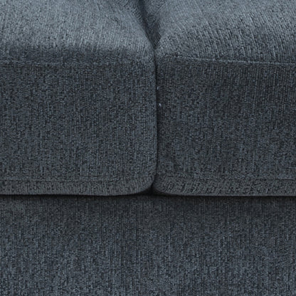 2+3 Seater Sofa Set Polyester Charcoal Fabric Multilayer Two Pillows Individual Pocket Spring V43-SET-MLN-3S-2S-CH