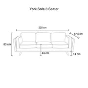 3+2 Seater Sofa BlueFabric Lounge Set for Living Room Couch with Wooden Frame