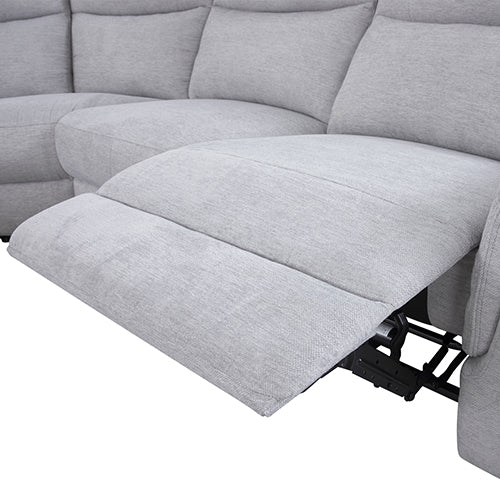 Large Sectional Corner Modular Lounge Suite in Fabric with Electric Recliner V43-SOF-HRLEY-GR
