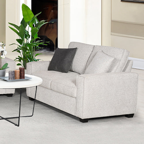Milano 2 Seater Sofa Set Polyester Fabric Multilayer Two Pillows Attached Individual Pocket Spring V43-SOF-MLN-2SGR