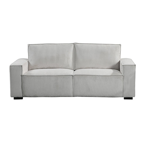 Reno 3 Seater Sofa Beige Colour Fabric Upholstery Wooden Structure Knock Down Feature In Back & Arms V43-SOF-RNO-BG