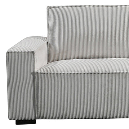 Reno 3 Seater Sofa Grey Colour Fabric Upholstery Wooden Structure Knock Down Feature In Back & Arms V43-SOF-RNO-GR