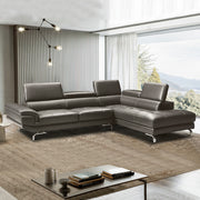 Vienna Sofa Faux Leather 5 Seater Grey V43-SOF-VIN-GRN