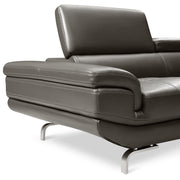 Vienna Sofa Faux Leather 5 Seater Grey V43-SOF-VIN-GRN