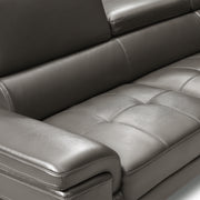 Vienna Sofa Faux Leather 5 Seater Grey V43-SOF-VIN-GRN